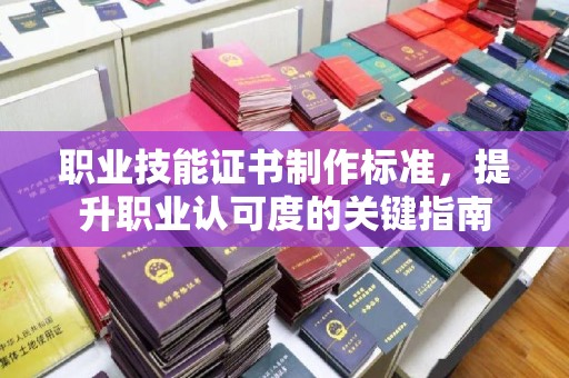 沧州职业技能证书制作标准，提升职业认可度的关键指南